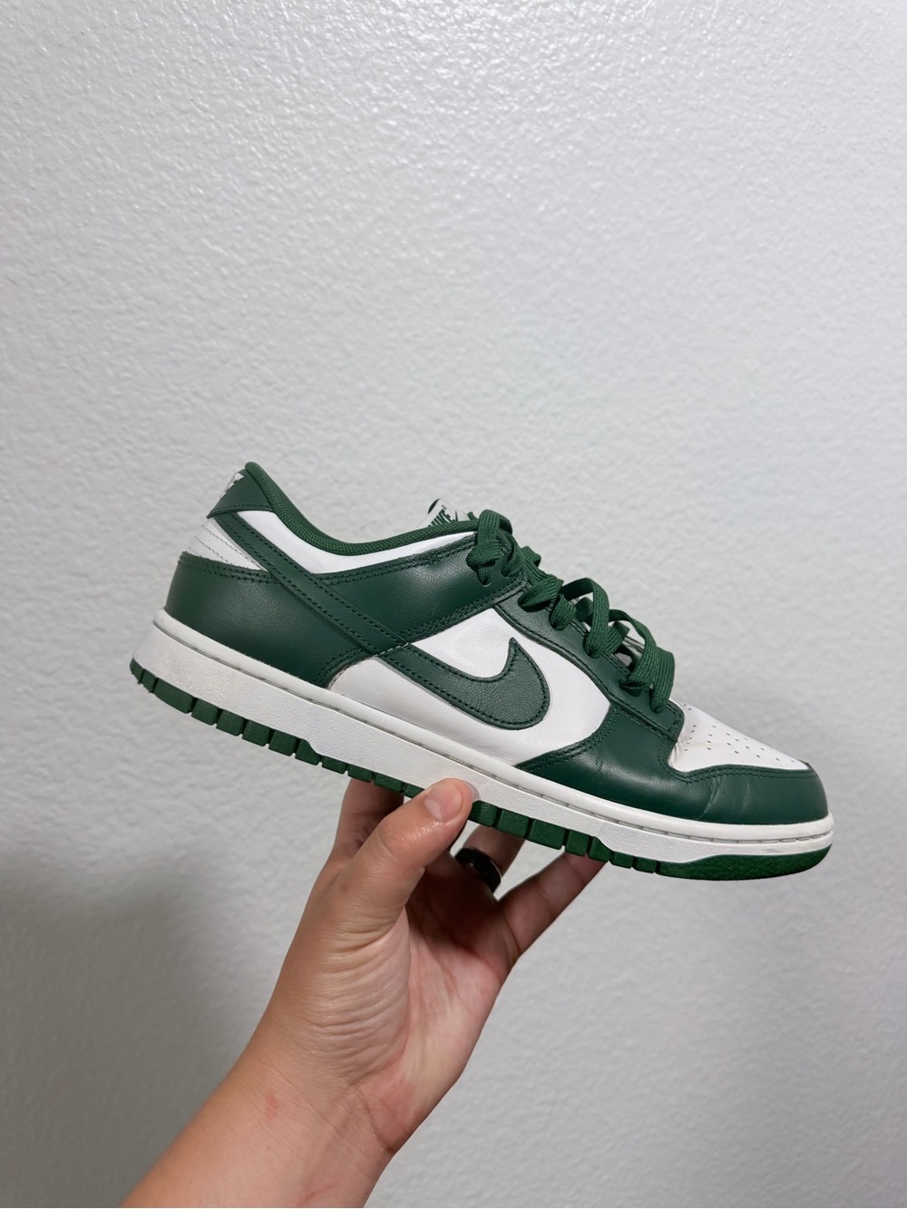 Nike Men’s Low-Top Sneakers — Green and White